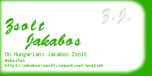 zsolt jakabos business card